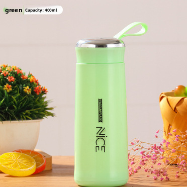 Custom Logo Double Wall Glass Cup with Lid