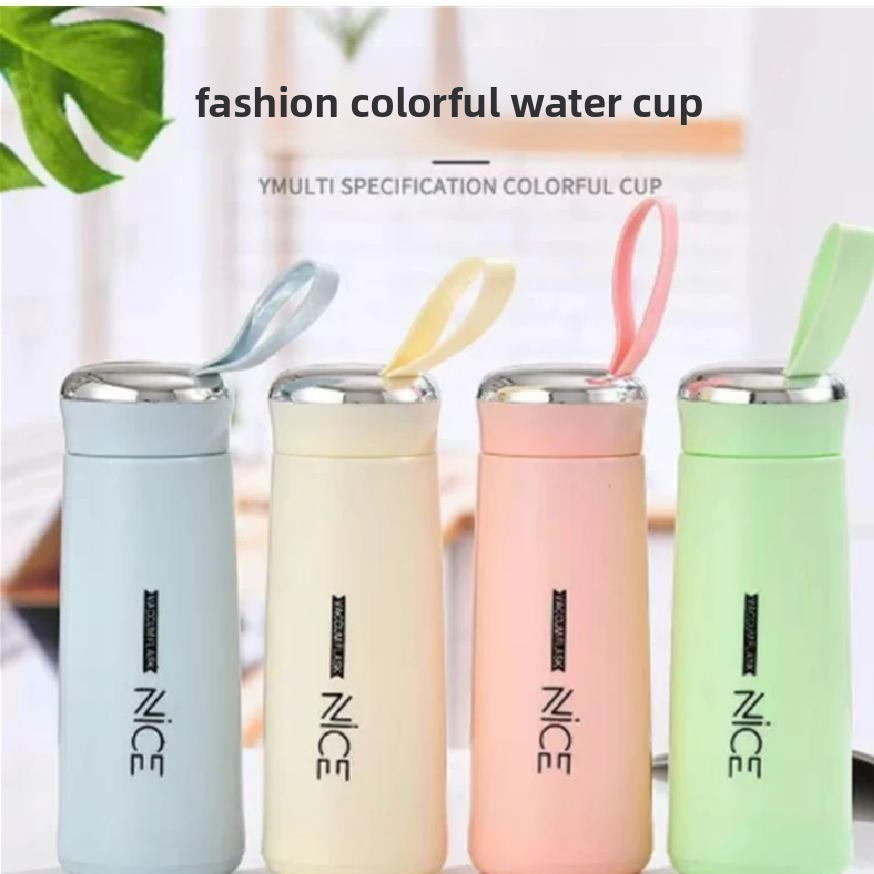 Custom Logo Double Wall Glass Cup with Lid