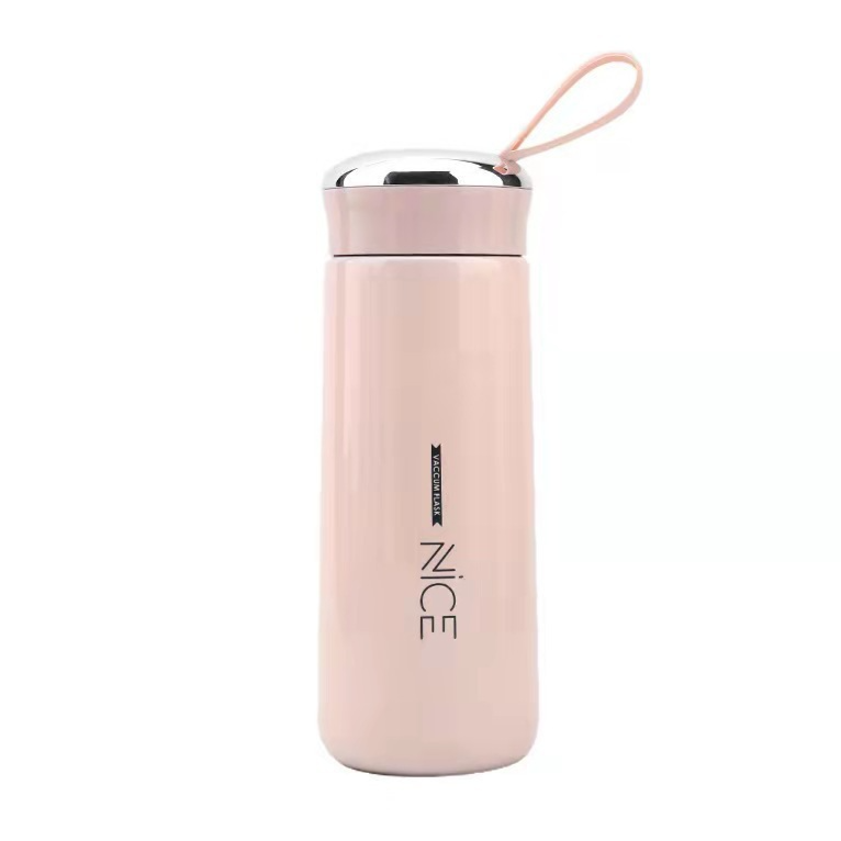 Custom Logo Double Wall Glass Cup with Lid