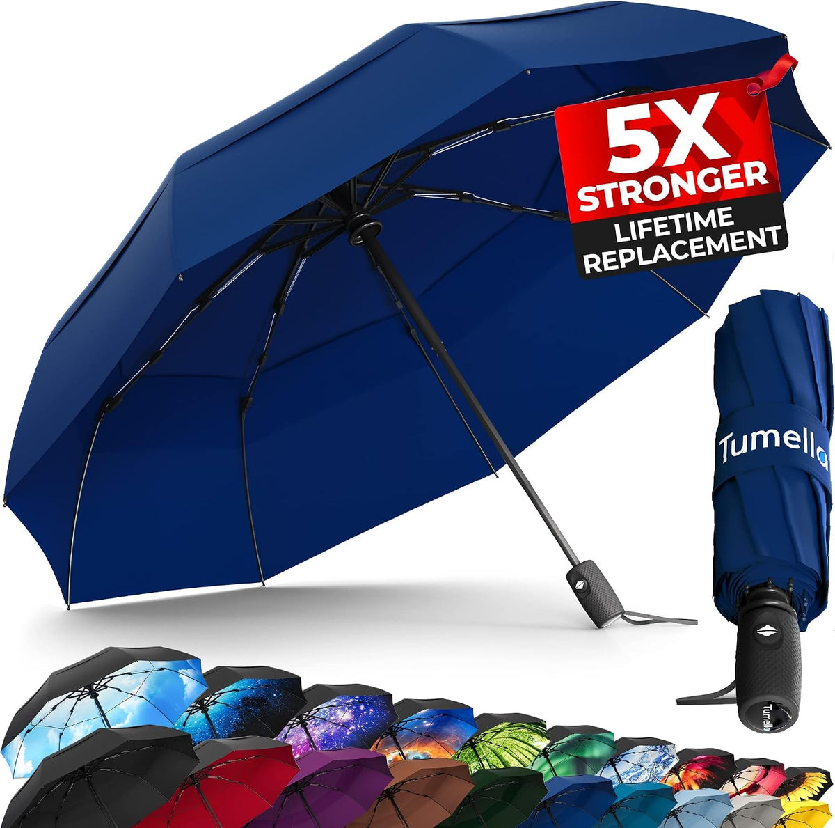 Windproof Compact Travel Umbrella