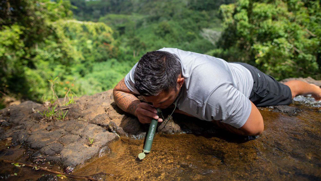 LifeStraw Personal Water Filter for Hiking, Travel and Emergency, Blue, 1PK