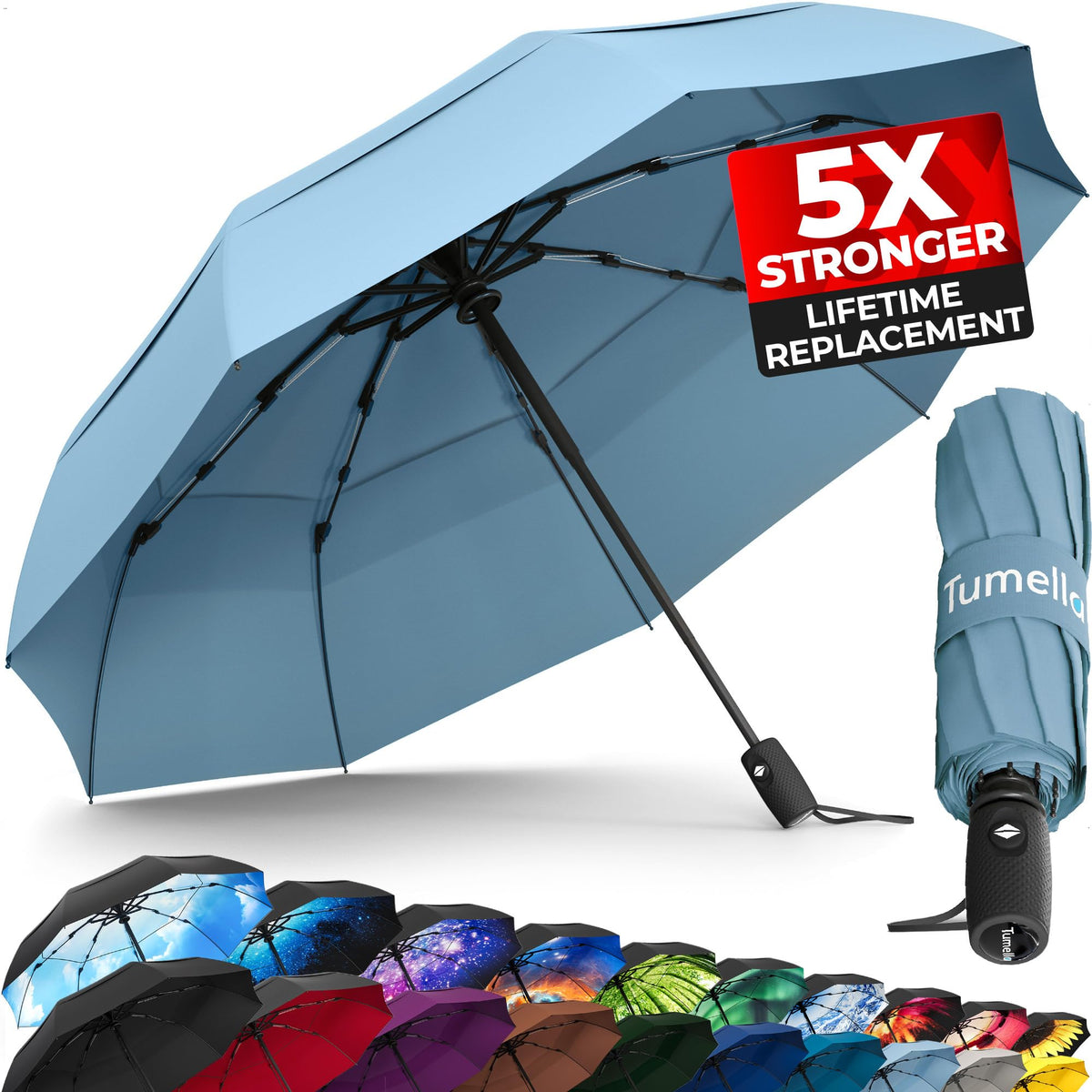 Windproof Compact Travel Umbrella