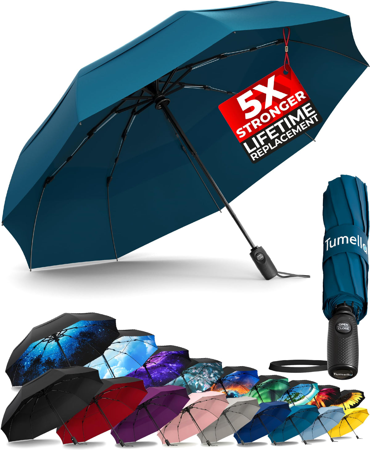 Windproof Compact Travel Umbrella