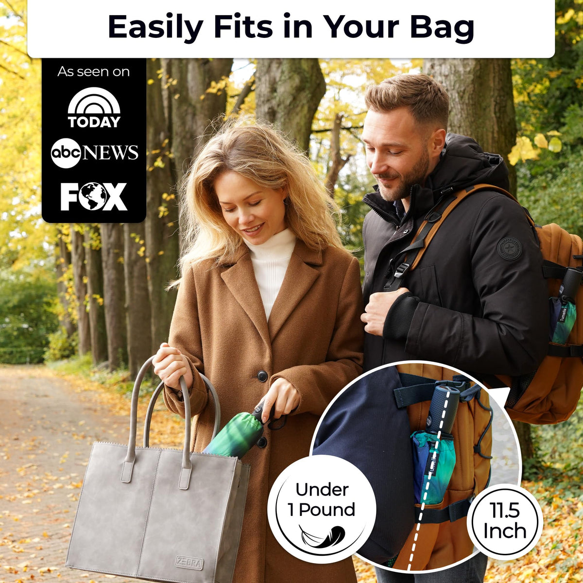 Windproof Compact Travel Umbrella