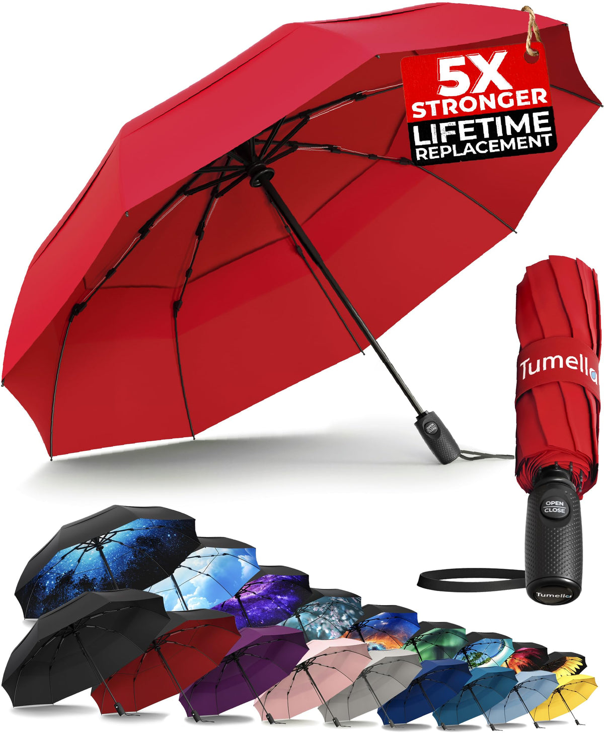 Windproof Compact Travel Umbrella