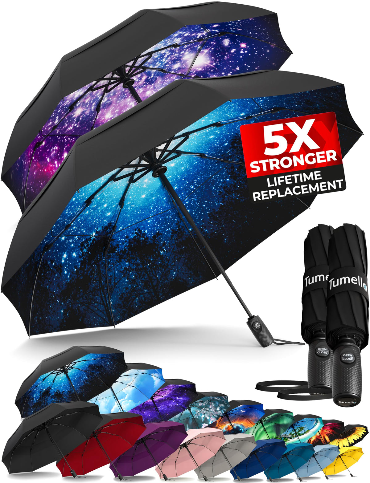 Windproof Compact Travel Umbrella