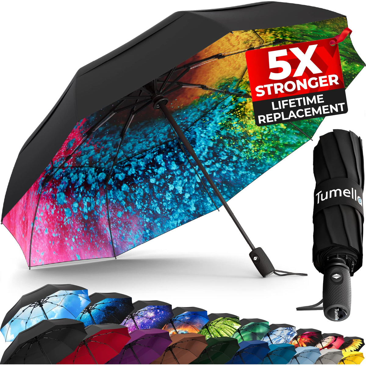 Windproof Compact Travel Umbrella