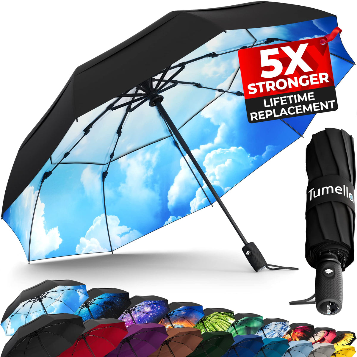 Windproof Compact Travel Umbrella