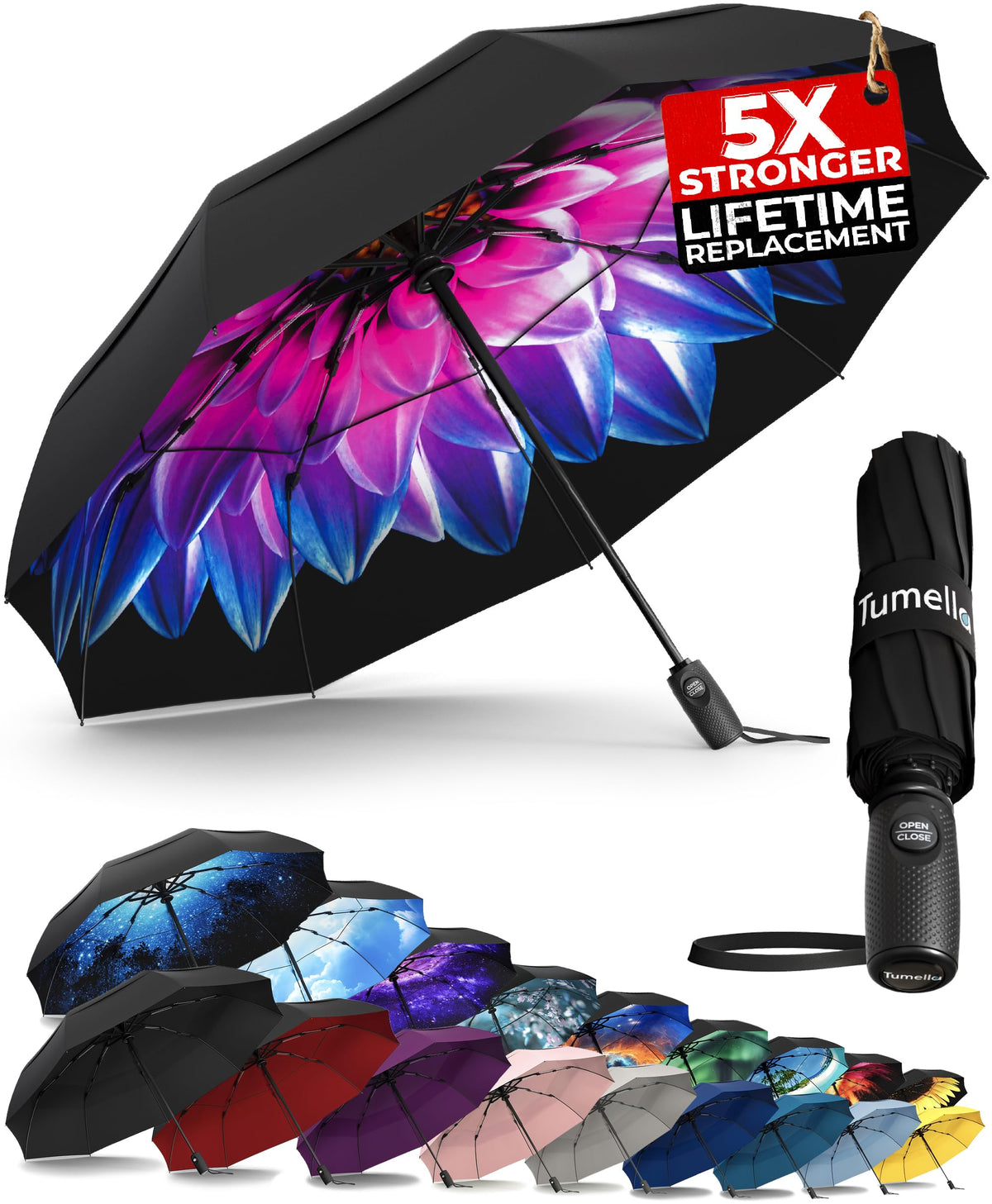Windproof Compact Travel Umbrella