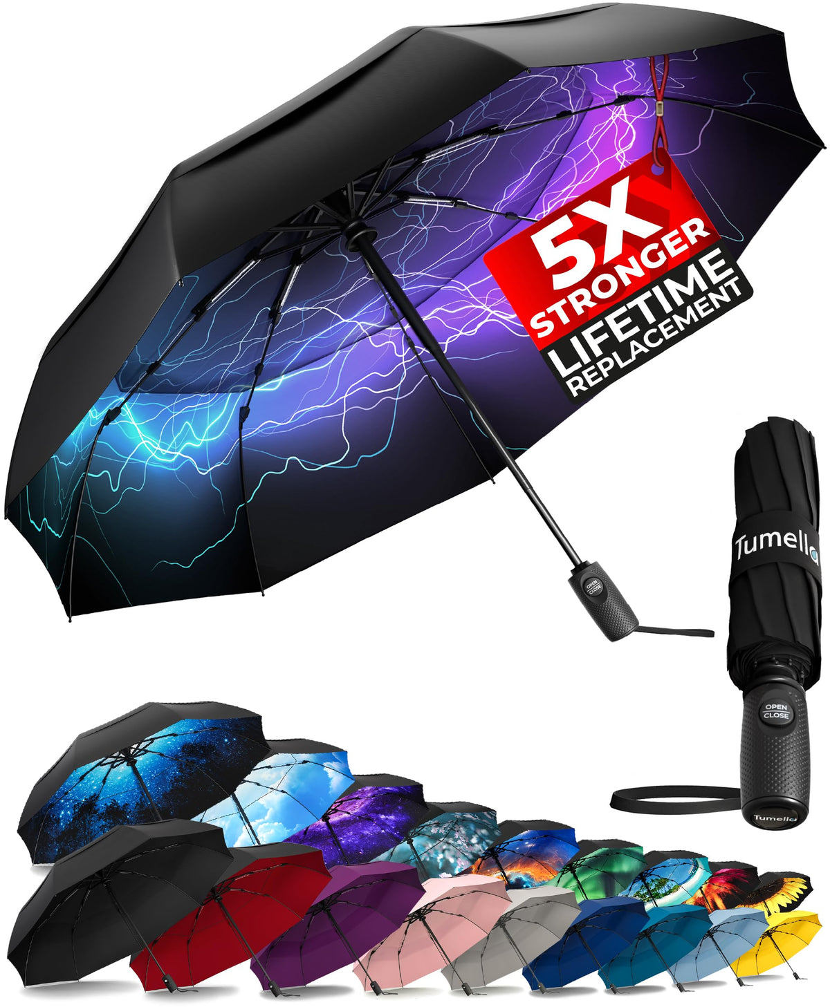 Windproof Compact Travel Umbrella
