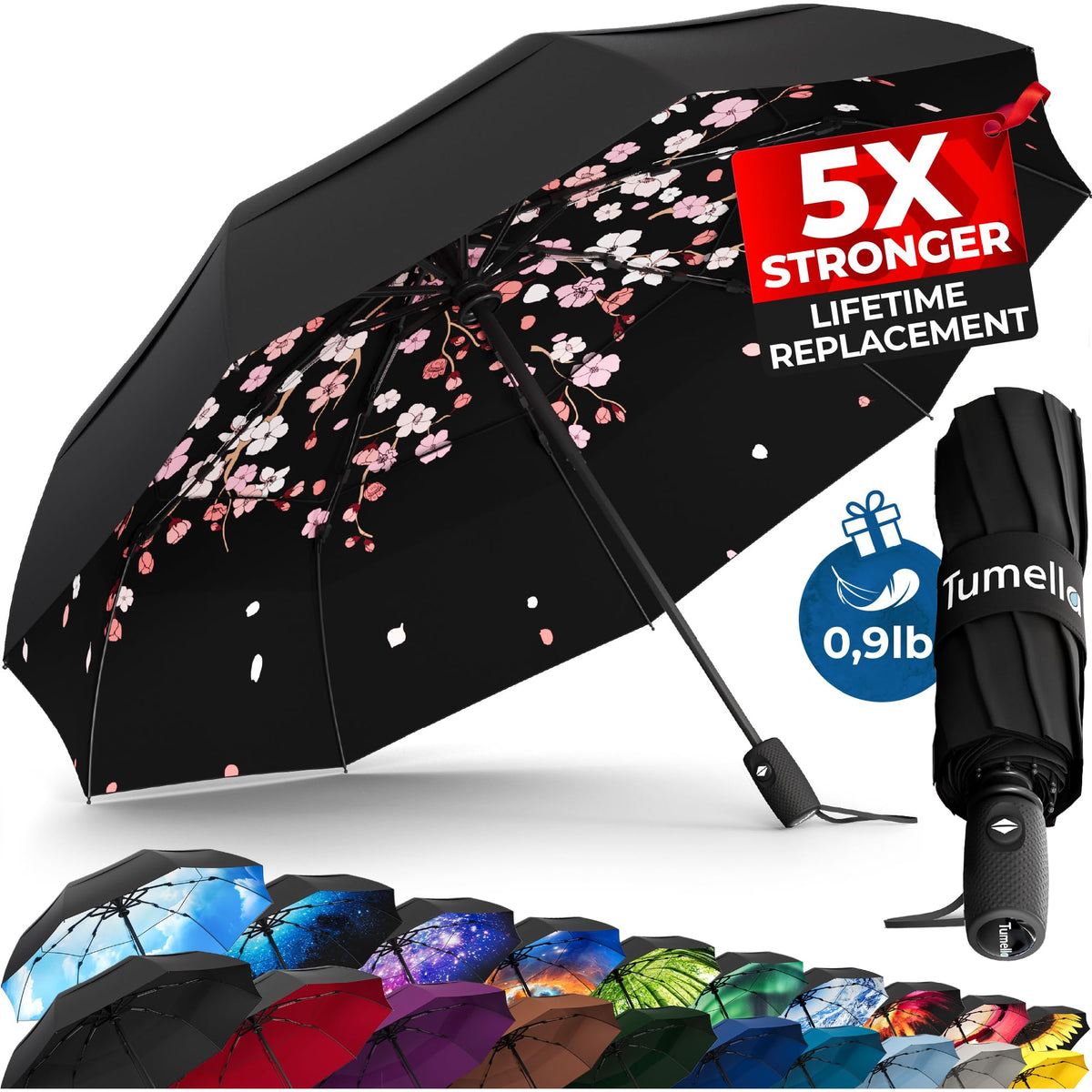 Windproof Compact Travel Umbrella