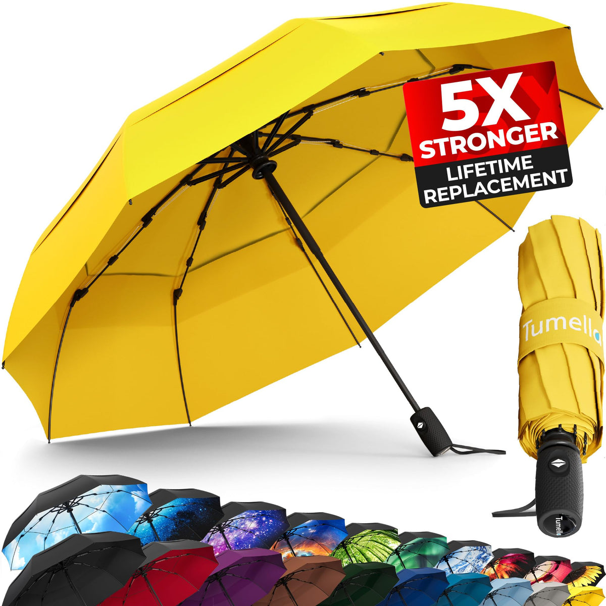 Windproof Compact Travel Umbrella