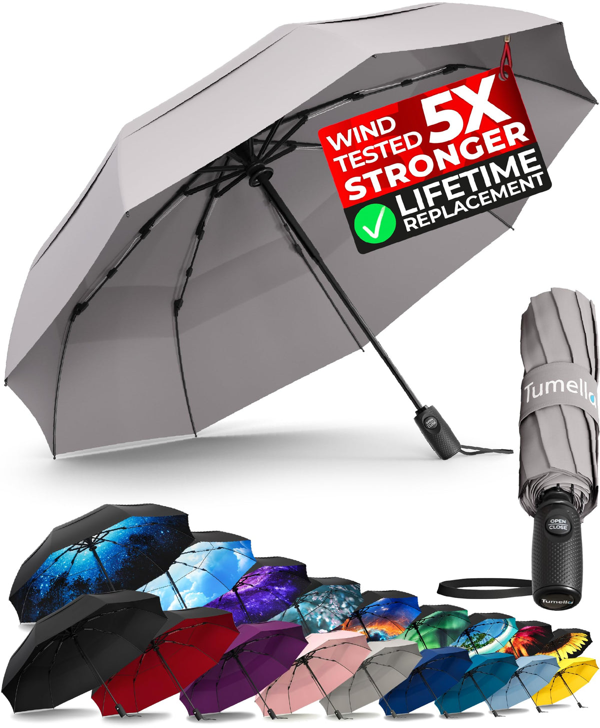 Windproof Compact Travel Umbrella