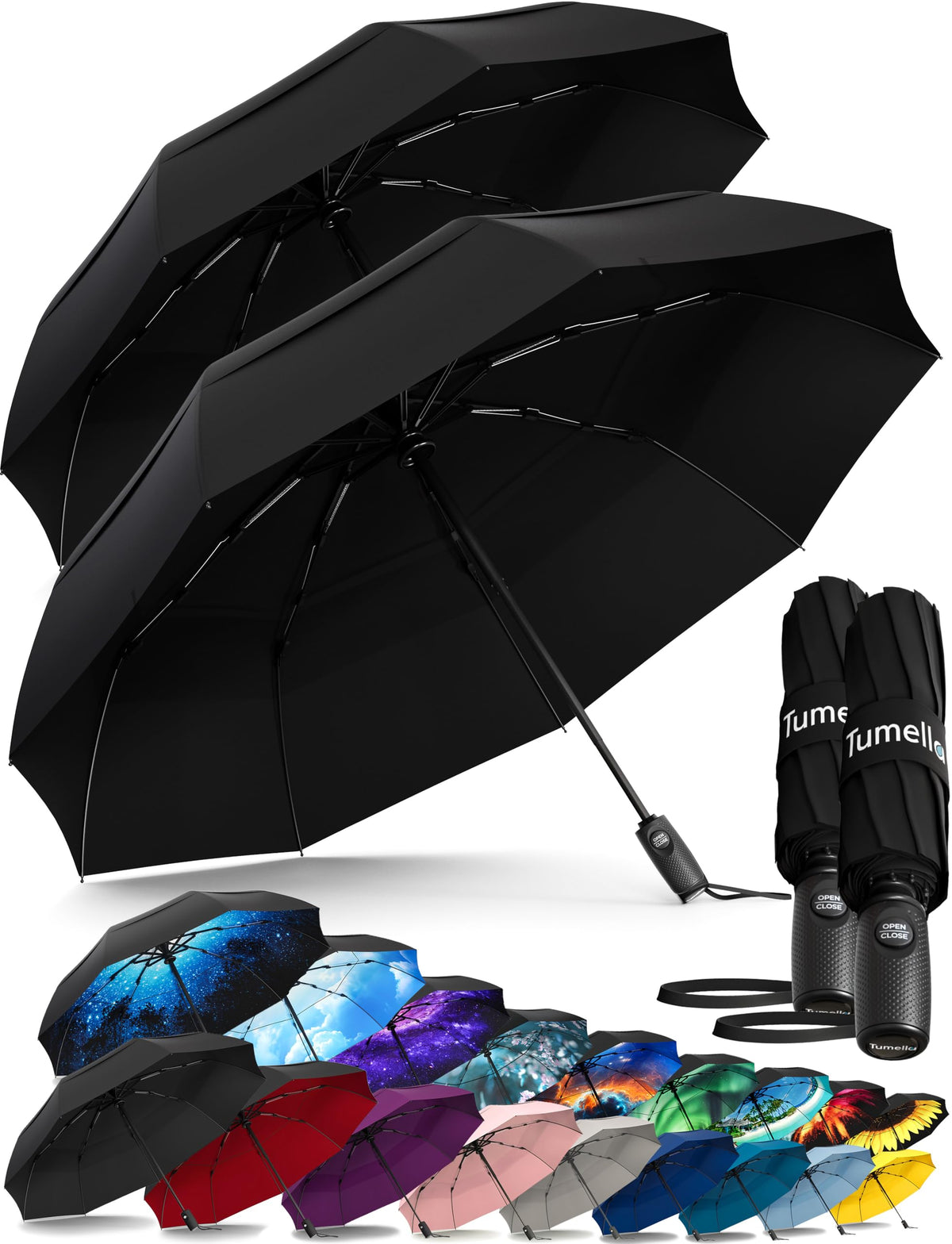 Windproof Compact Travel Umbrella