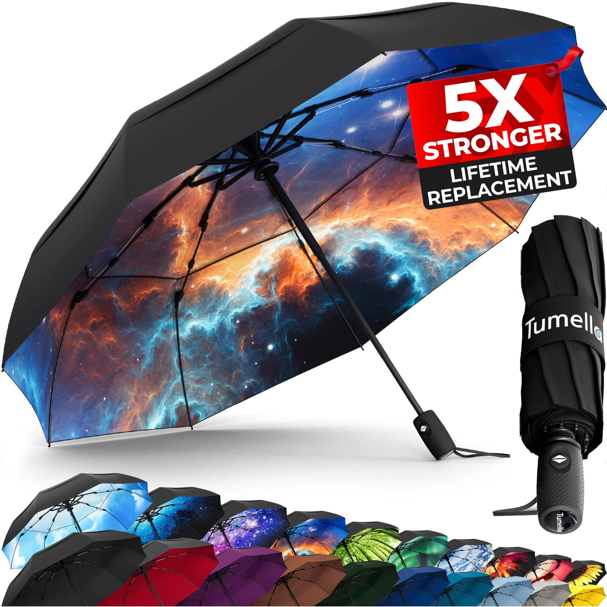 Windproof Compact Travel Umbrella