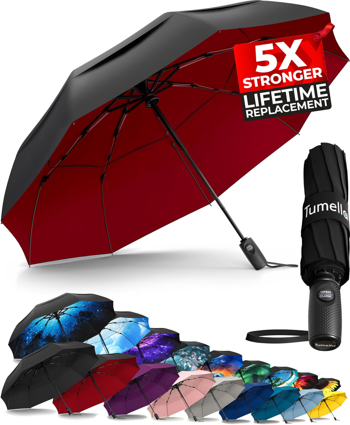 Windproof Compact Travel Umbrella