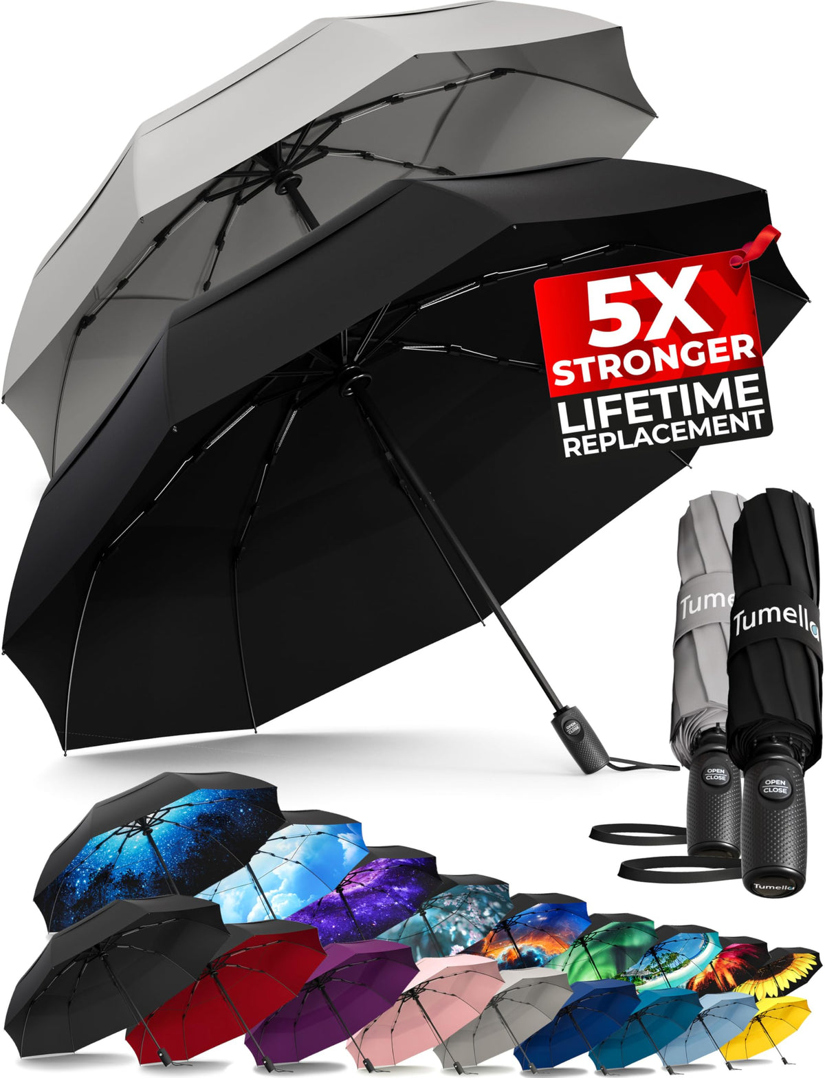 Windproof Compact Travel Umbrella