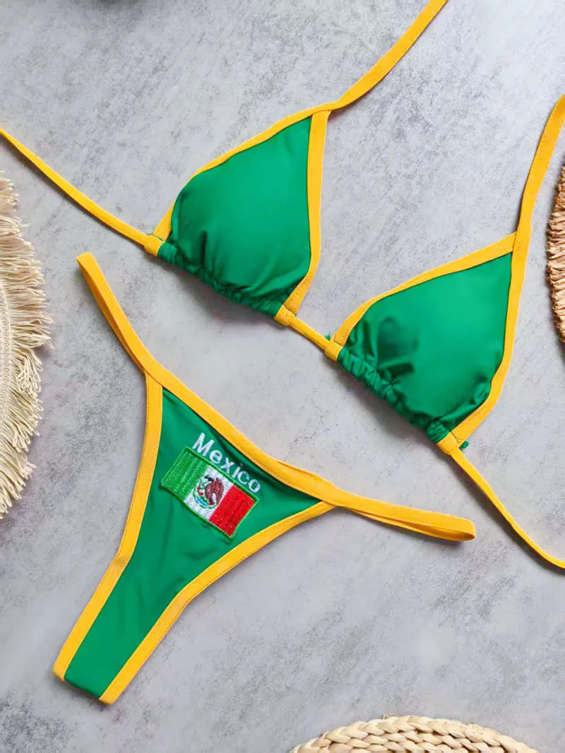 Brazilian Thong Bikini Set — Classic Two-Piece Beachwear