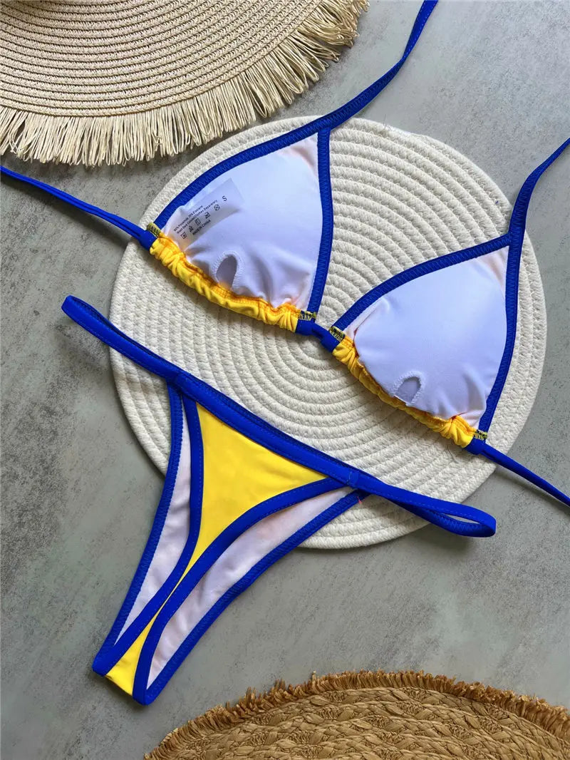 Brazilian Thong Bikini Set — Classic Two-Piece Beachwear