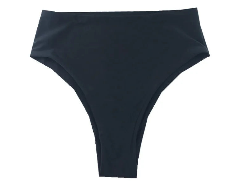 Contrast Color Push-Up Brazilian Bikini Set