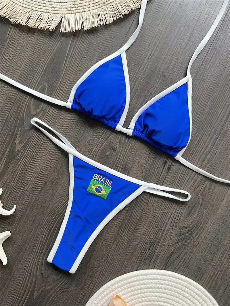 Brazilian Thong Bikini Set — Classic Two-Piece Beachwear