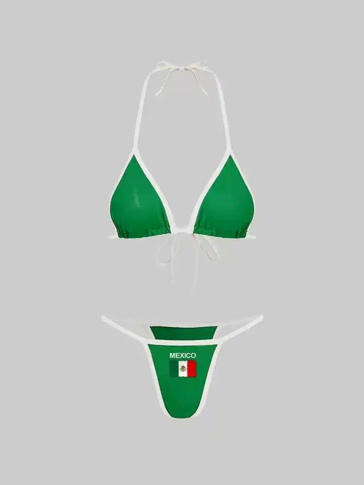 Brazilian Thong Bikini Set — Classic Two-Piece Beachwear