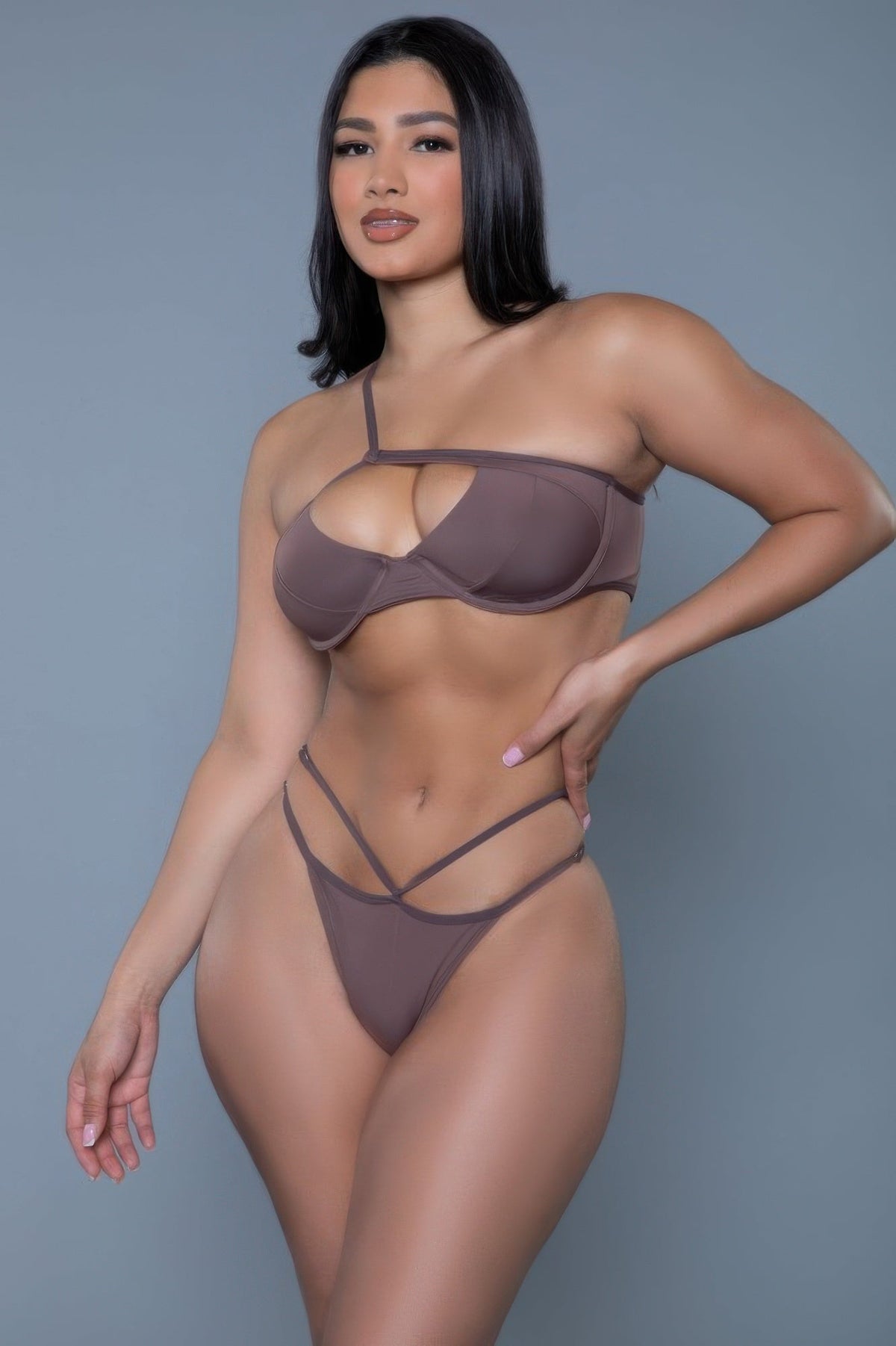 Ava One-Shoulder Bikini Set – Strappy & Chic